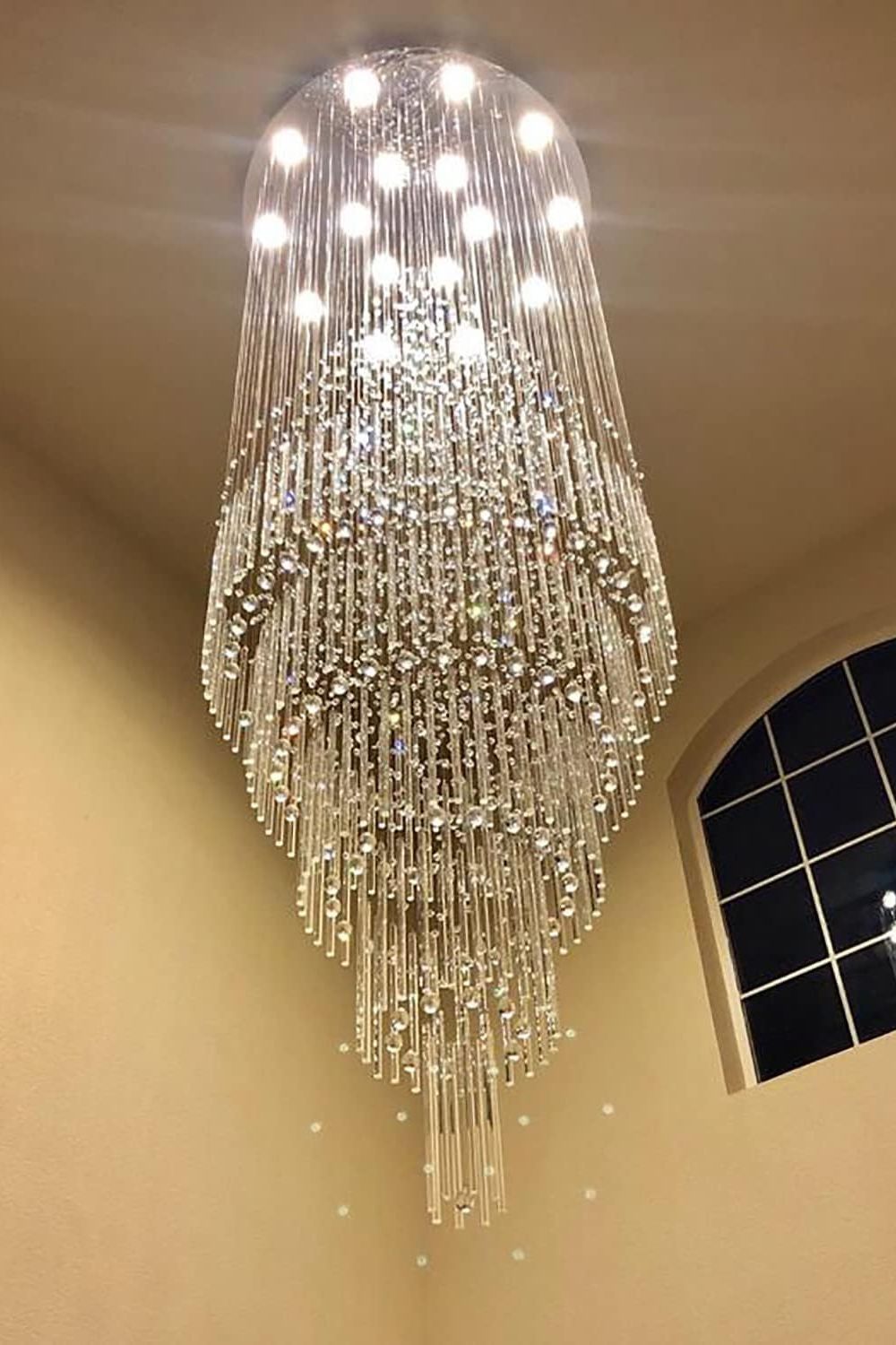 Floating Castle Raindrop Crystal Chandelier - morylighting