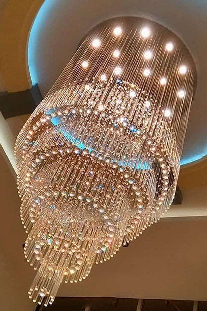Floating Castle Raindrop Crystal Chandelier - morylighting
