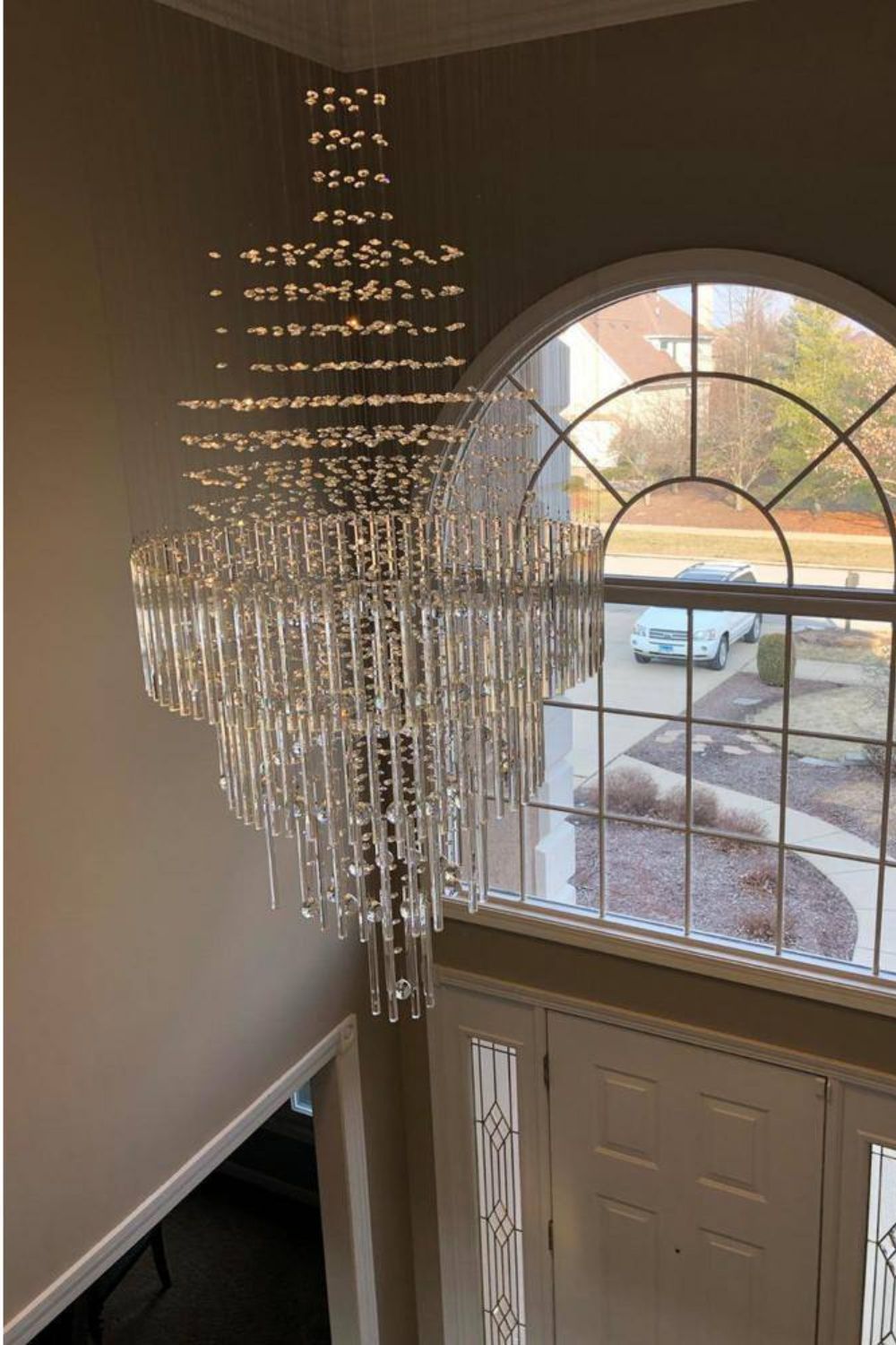 Floating Castle Raindrop Crystal Chandelier - morylighting
