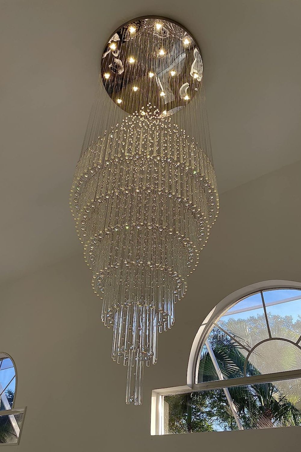 Floating Castle Raindrop Crystal Chandelier - morylighting