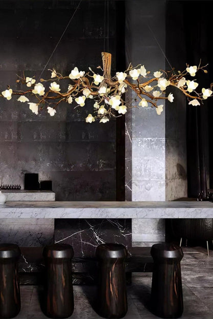 Floral Branch Chandelier - view 9 | morylighting
