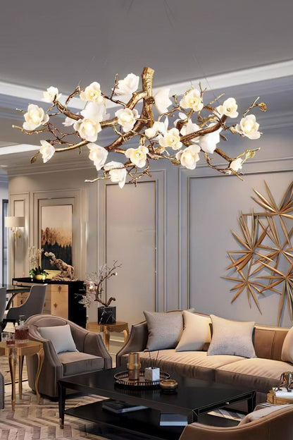 Floral Branch Chandelier - view 5 | morylighting