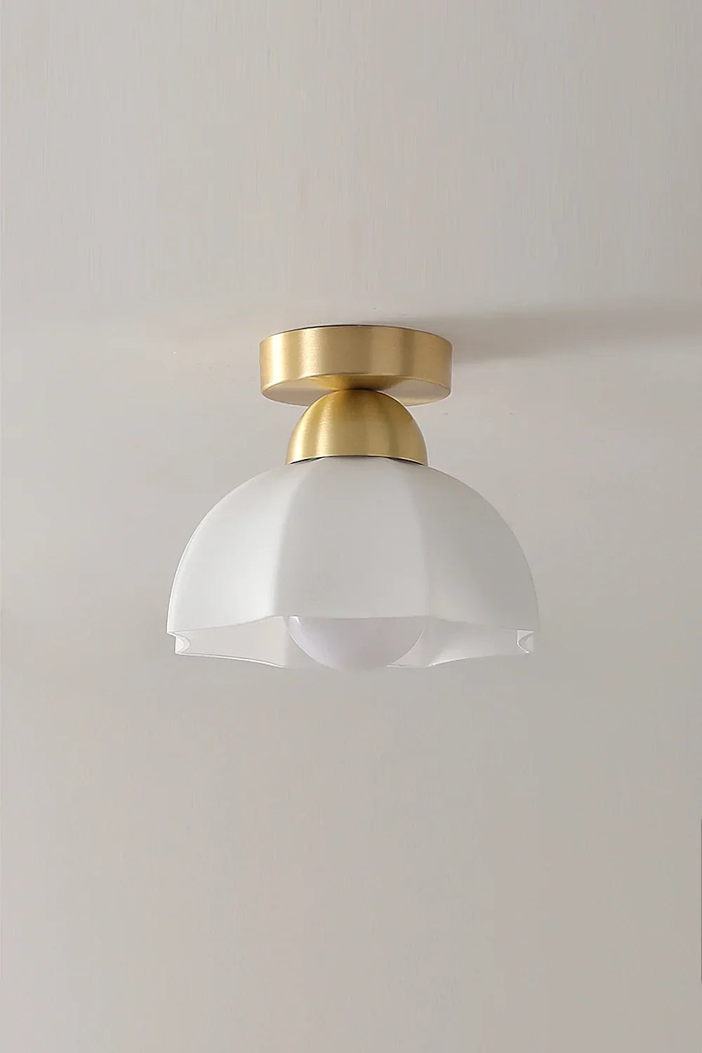 Flower Ceramic Brass Ceiling Light - view 8 | morylighting