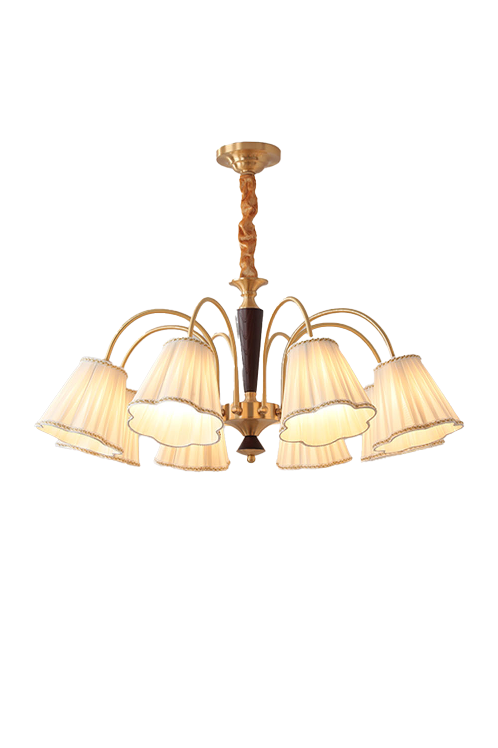 Flower Fabric Chandelier - view 16 | morylighting