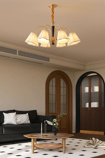 Flower Fabric Chandelier - view 4 | morylighting
