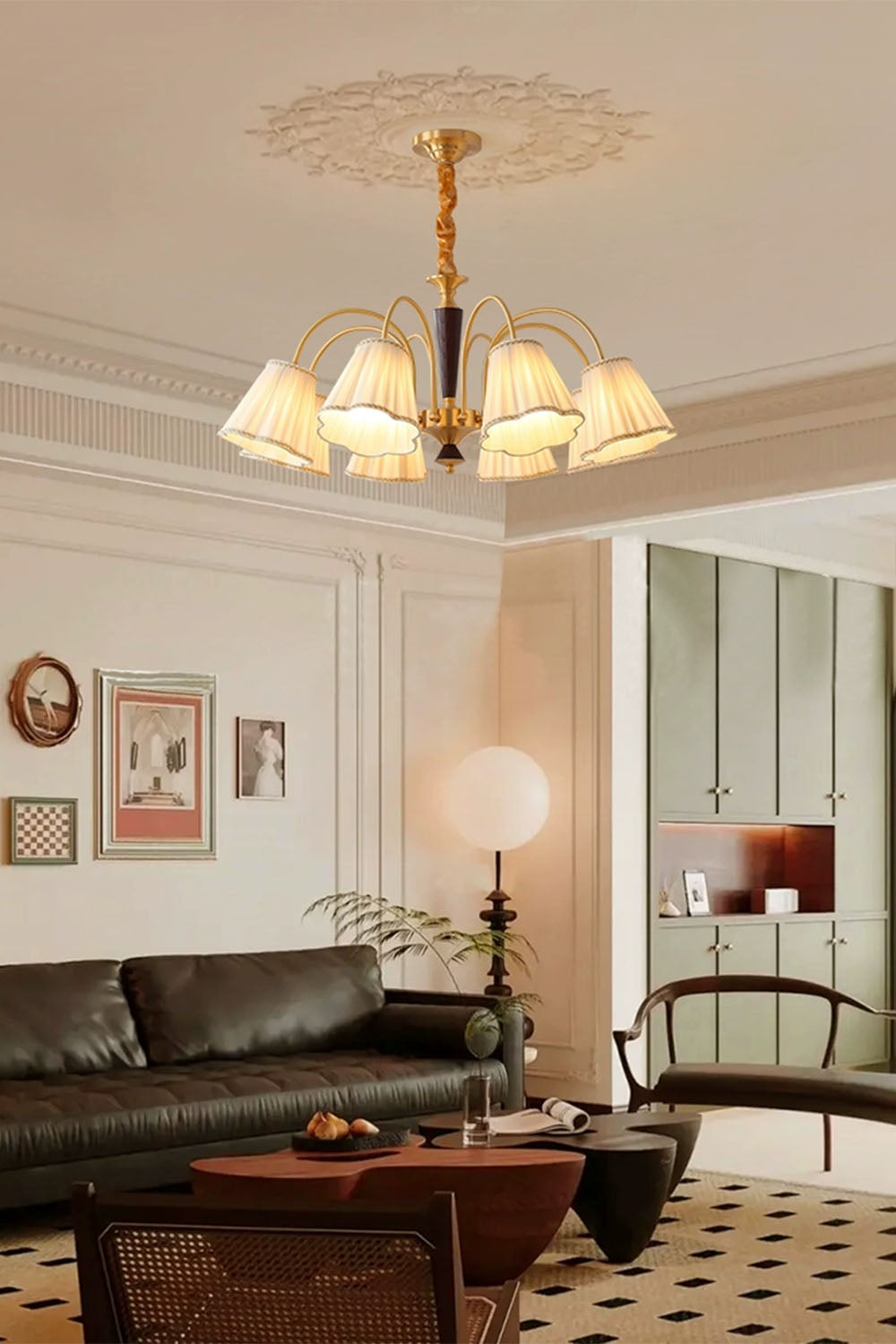 Flower Fabric Chandelier - view 5 | morylighting