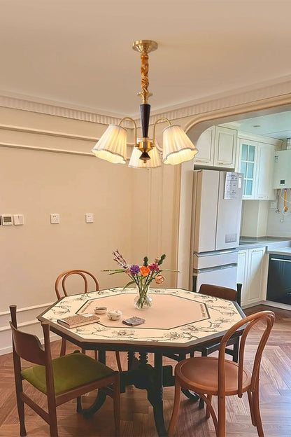 Flower Fabric Chandelier - view 2 | morylighting