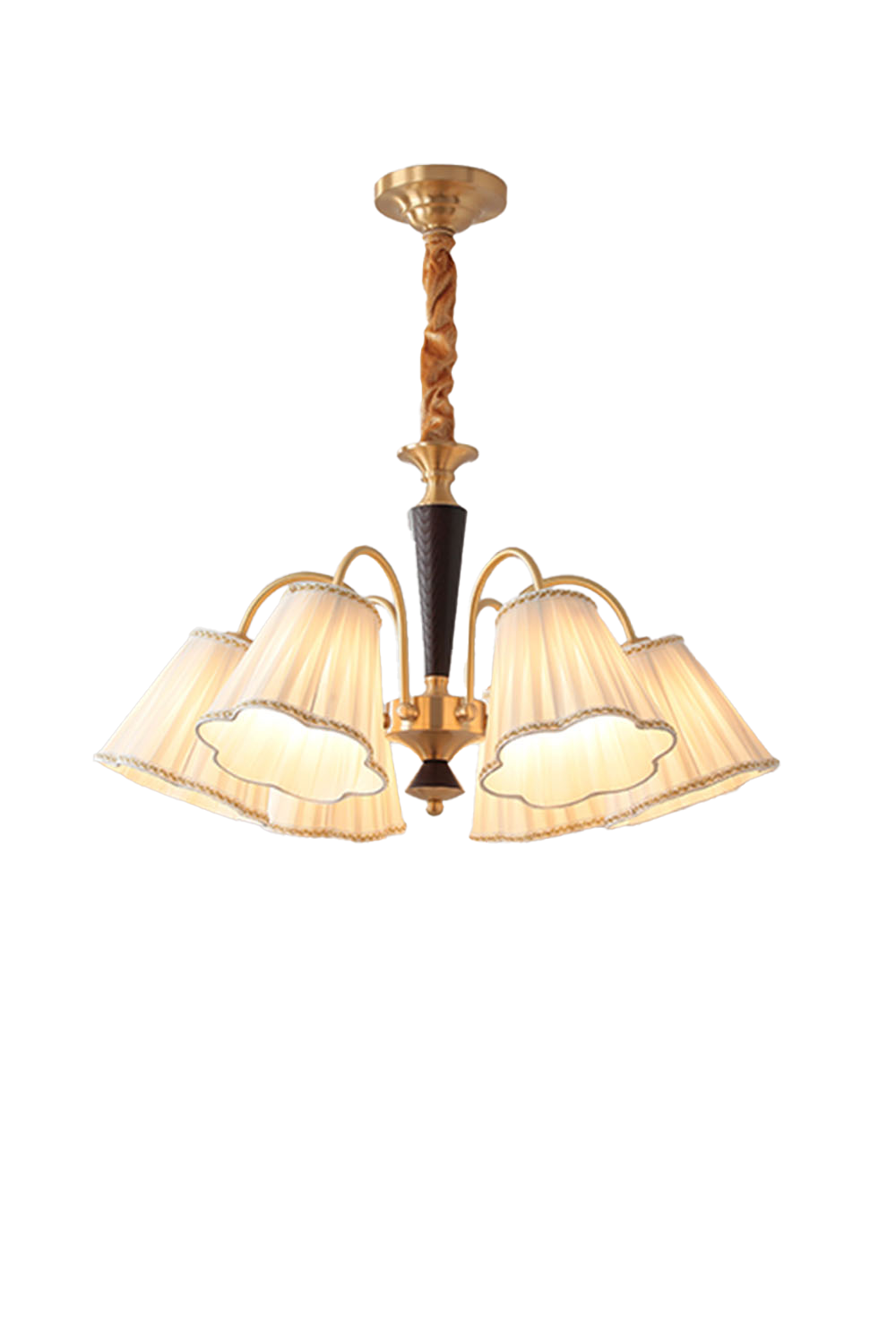 Flower Fabric Chandelier - view 15 | morylighting