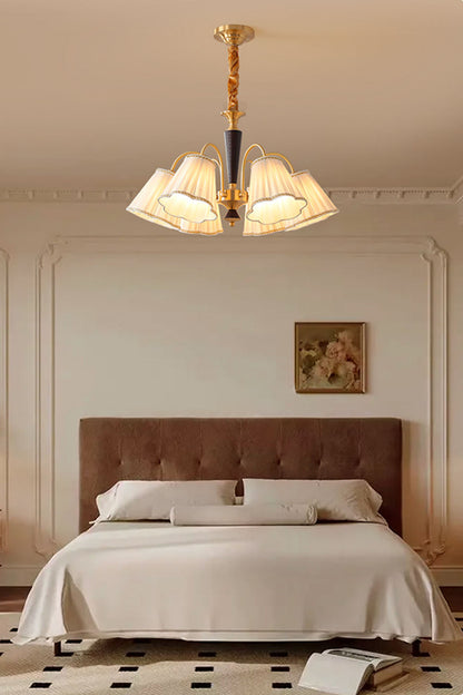Flower Fabric Chandelier - view 8 | morylighting