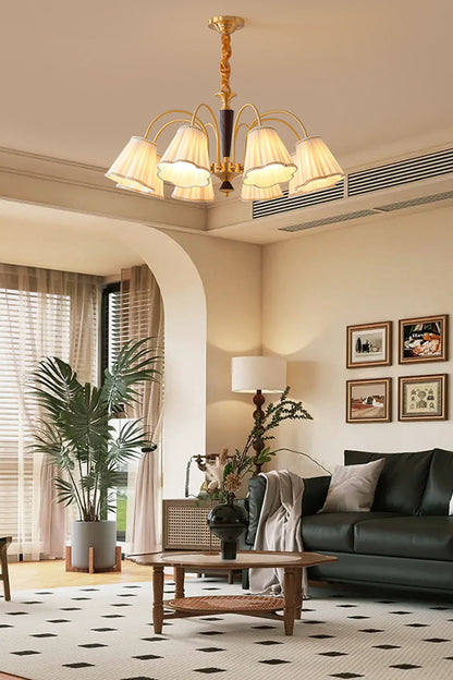 Flower Fabric Chandelier - view 9 | morylighting