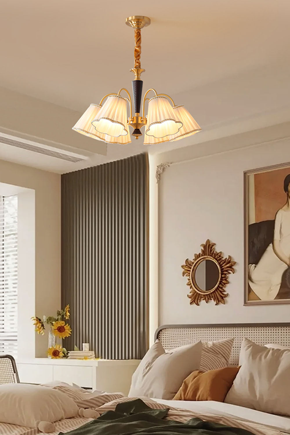 Flower Fabric Chandelier - view 11 | morylighting