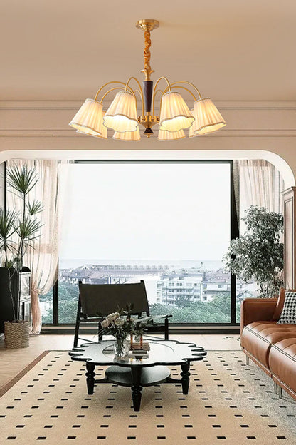 Flower Fabric Chandelier - view 12 | morylighting