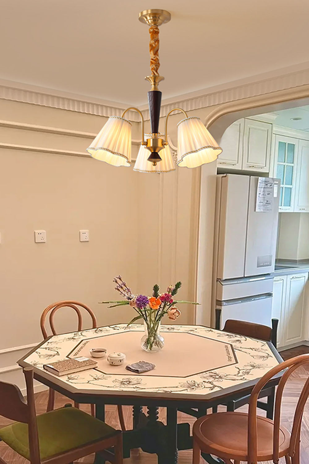 Flower Fabric Chandelier - view 14 | morylighting