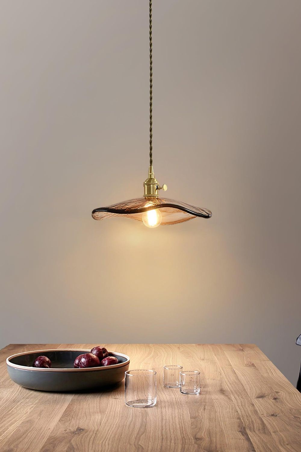 Flower Petal Glass Pendant Light - morylighting