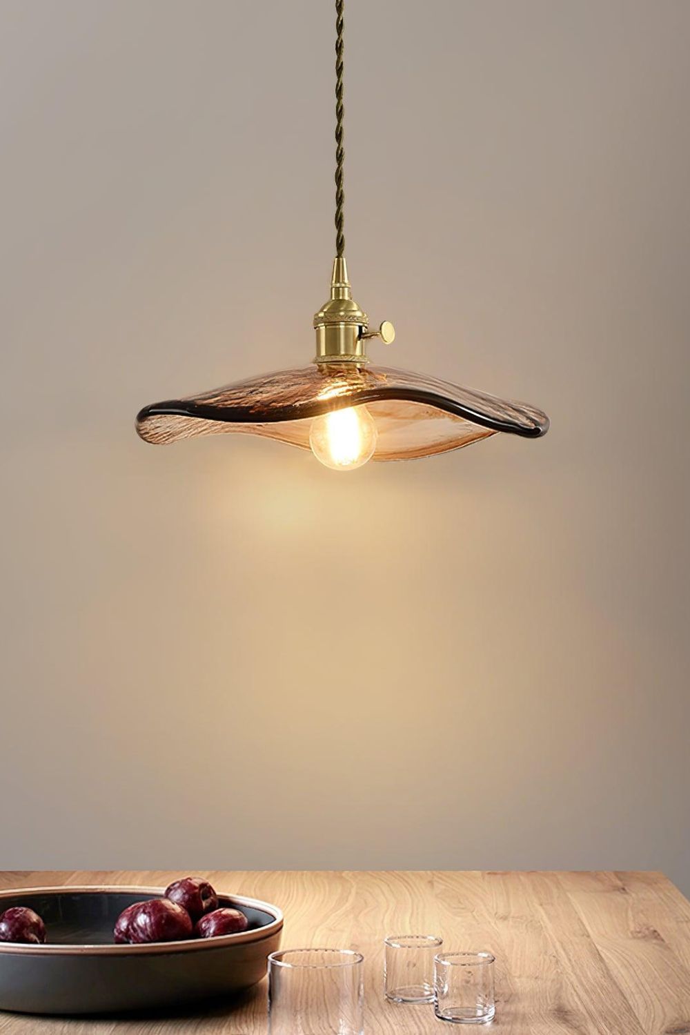 Flower Petal Glass Pendant Light - morylighting