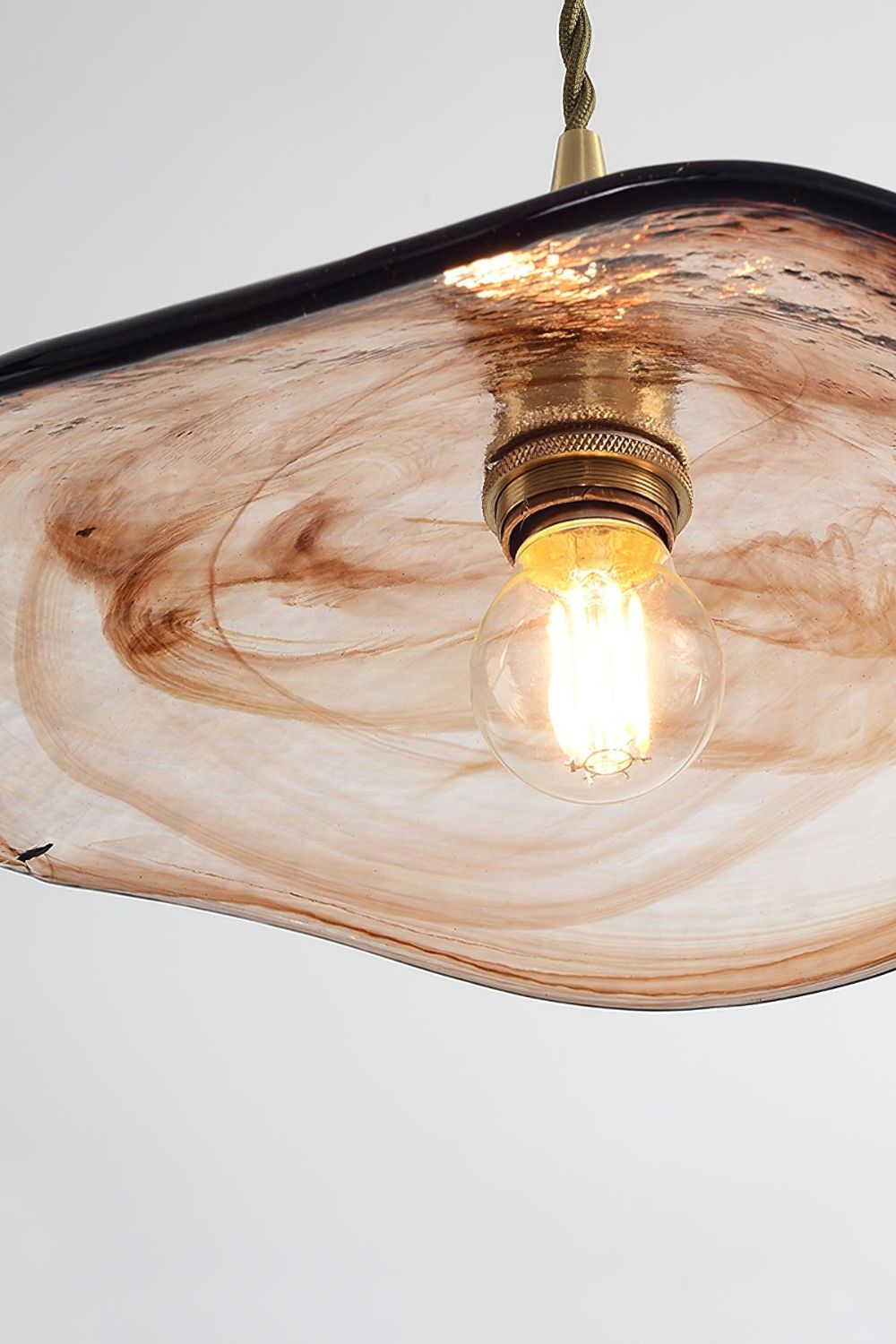 Flower Petal Glass Pendant Light - morylighting