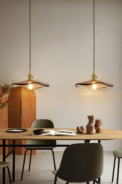 Flower Petal Glass Pendant Light - morylighting