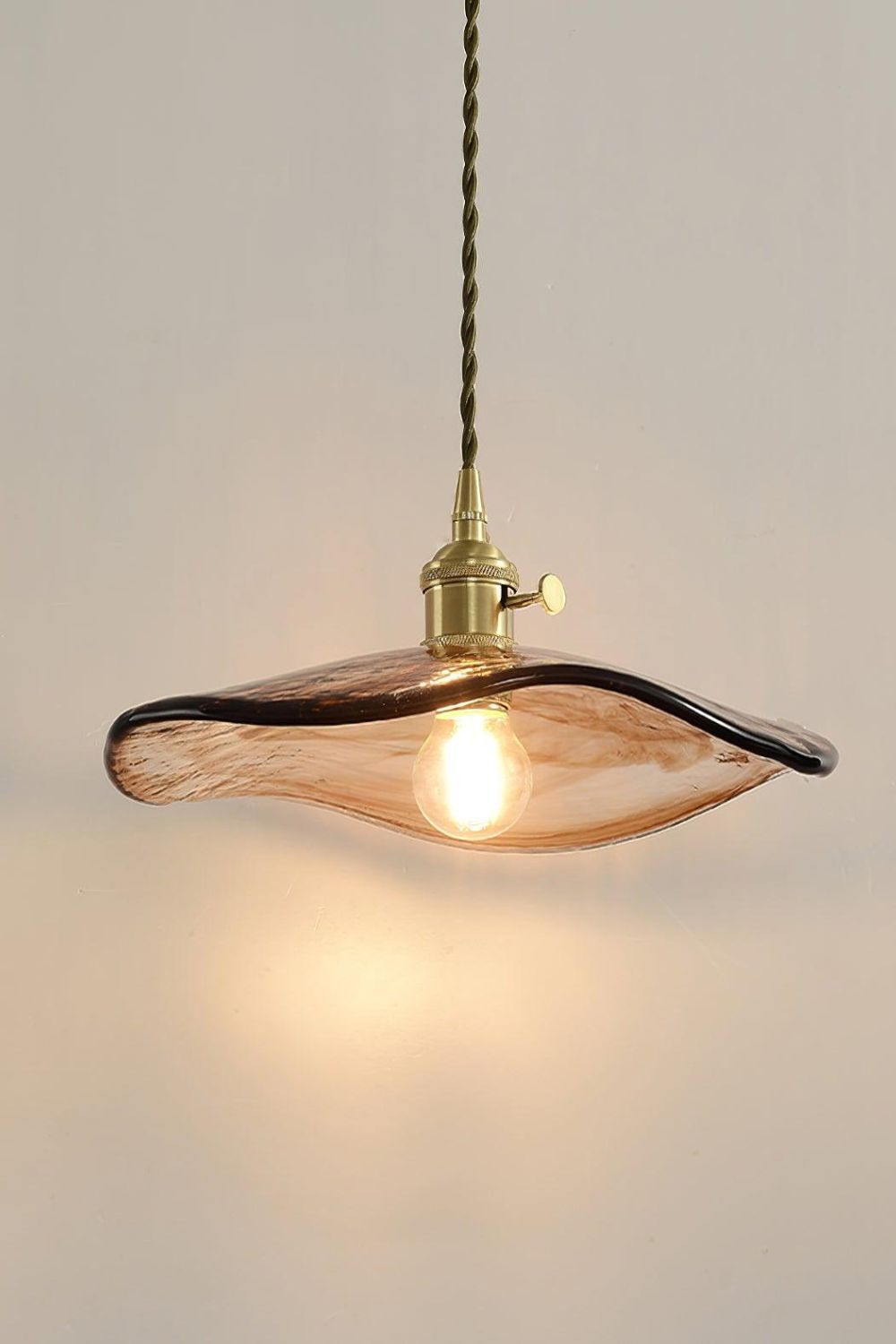 Flower Petal Glass Pendant Light - morylighting