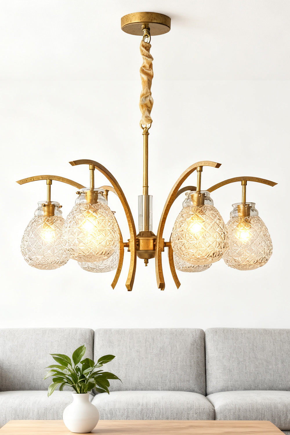 Flower bag chandelier - view 6 | morylighting