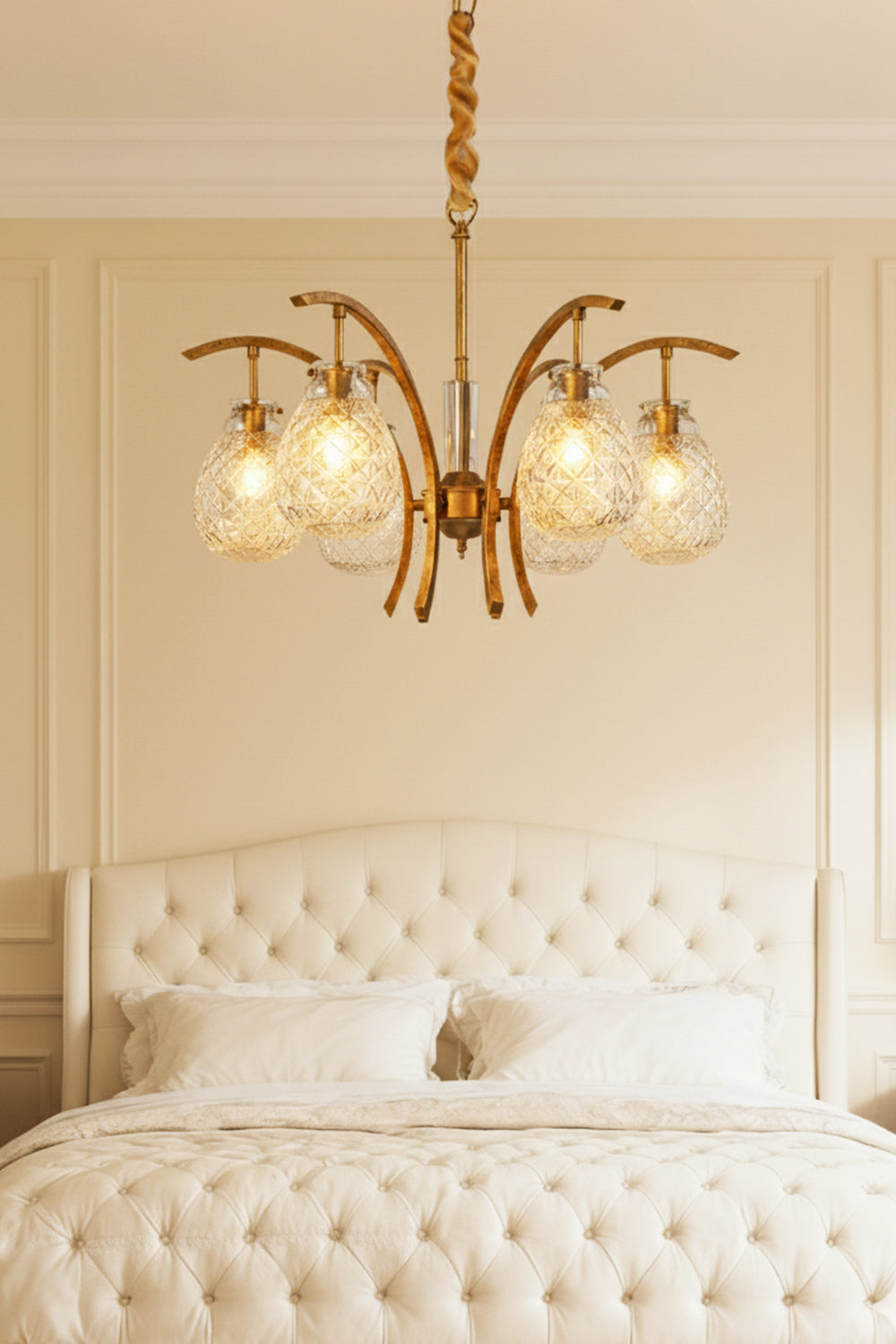 Flower bag chandelier - view 2 | morylighting