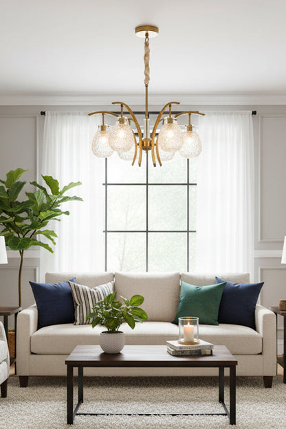 Flower bag chandelier - view 3 | morylighting