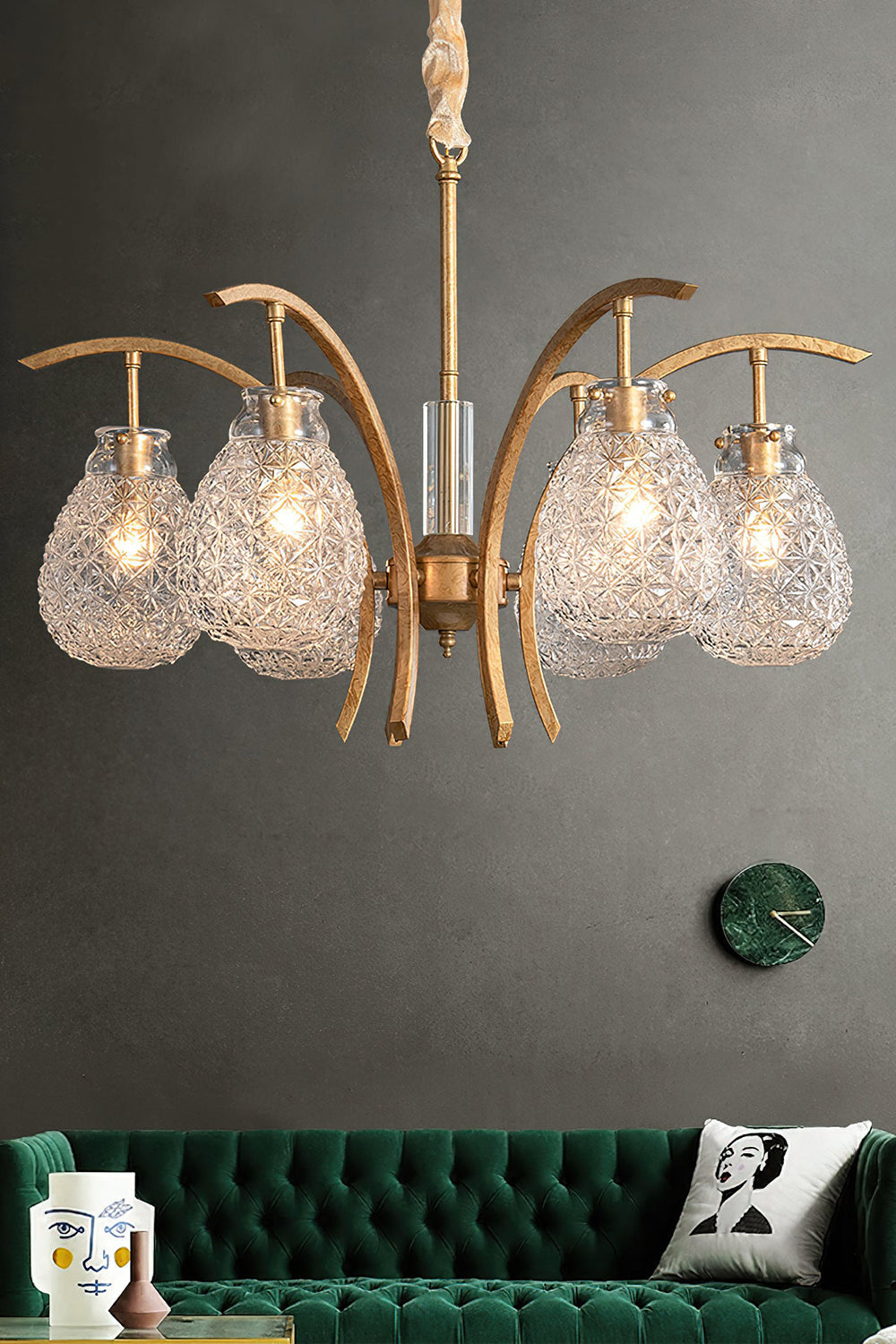 Flower bag chandelier - view 7 | morylighting
