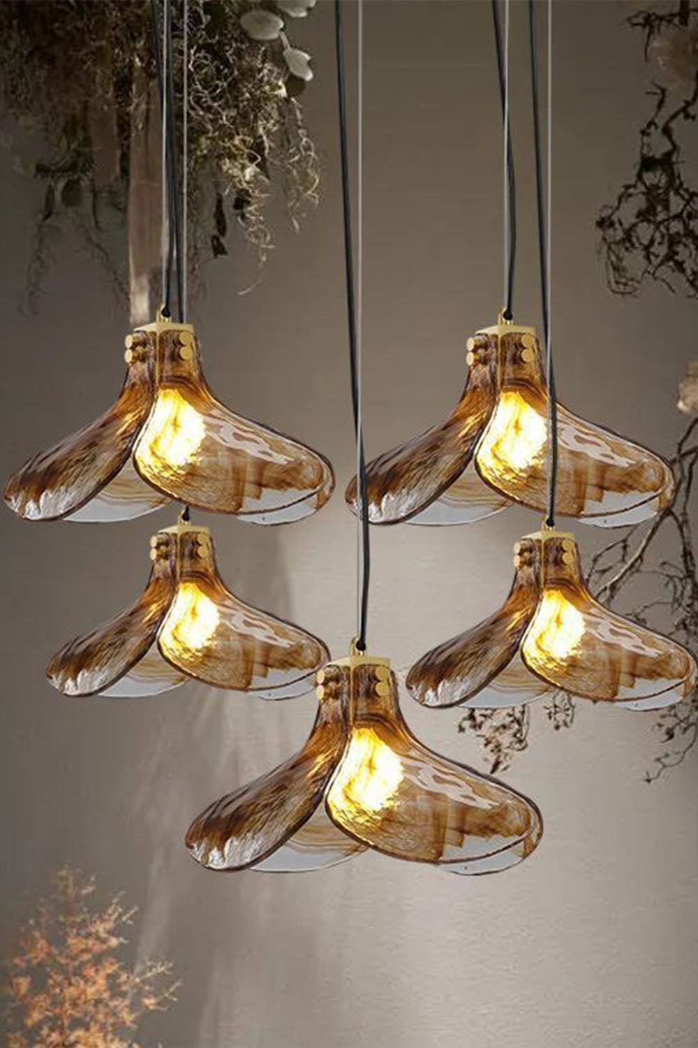 Four-leaf Clover Glass Chandelier - view 10 | morylighting