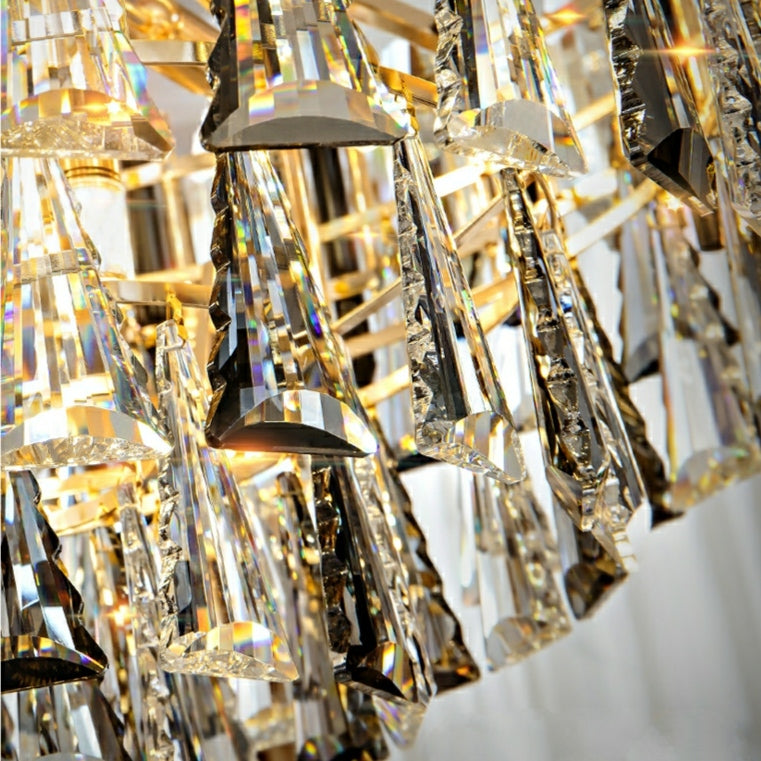 Morylighting Grand Radiance Round Crystal Chandelier - Background Shot