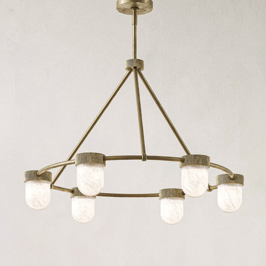 Arora Alabaster Chandelier 35"