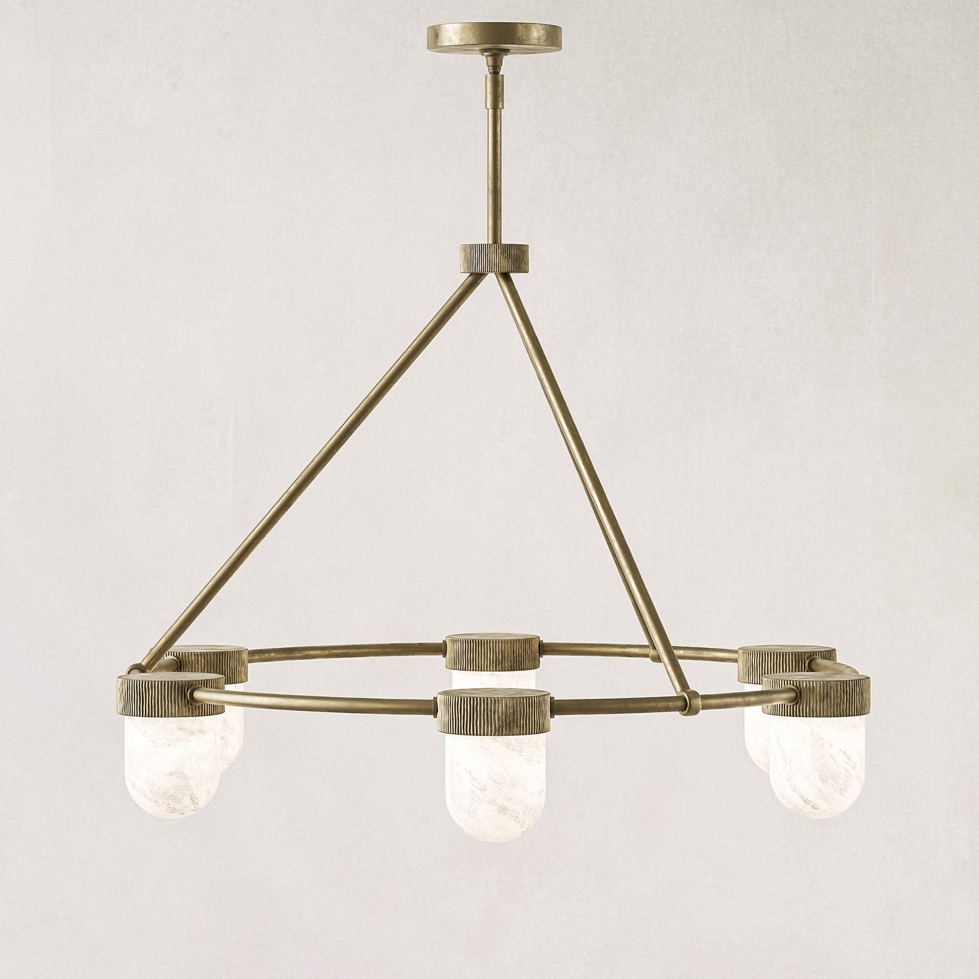 Arora Alabaster Chandelier 35"