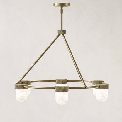 Arora Alabaster Chandelier 35"