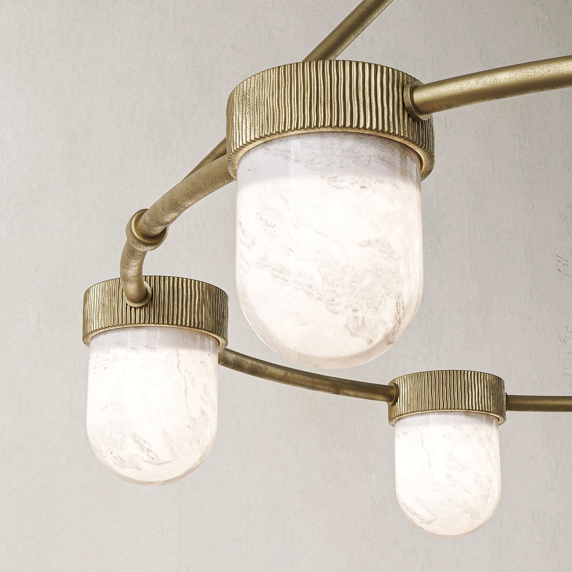 Arora Alabaster Chandelier 35"