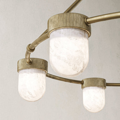 Arora Alabaster Chandelier 35"