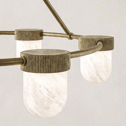 Arora Alabaster Chandelier 35"