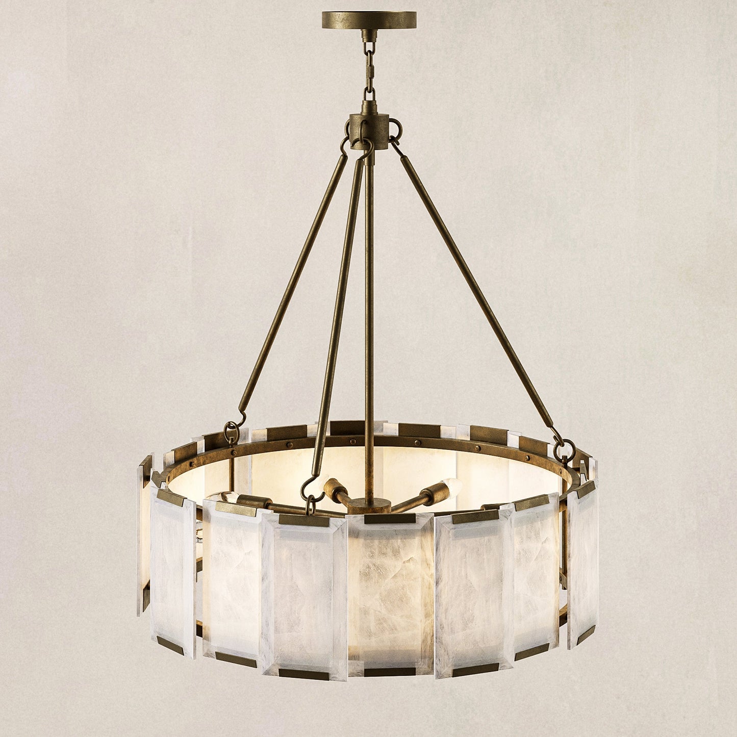 Azzurra Alabaster Chandelier 28"