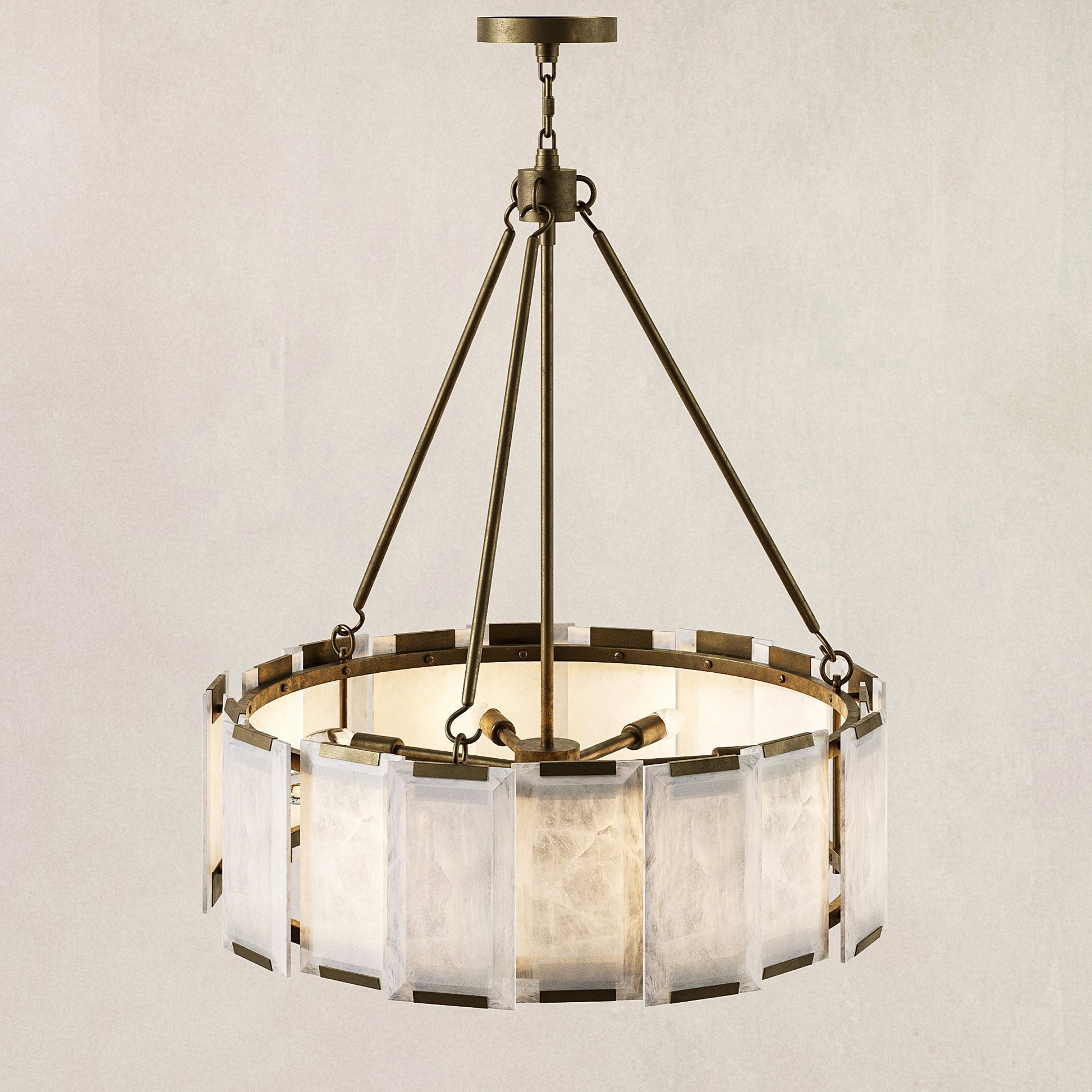 Azzurra Alabaster Chandelier 28"