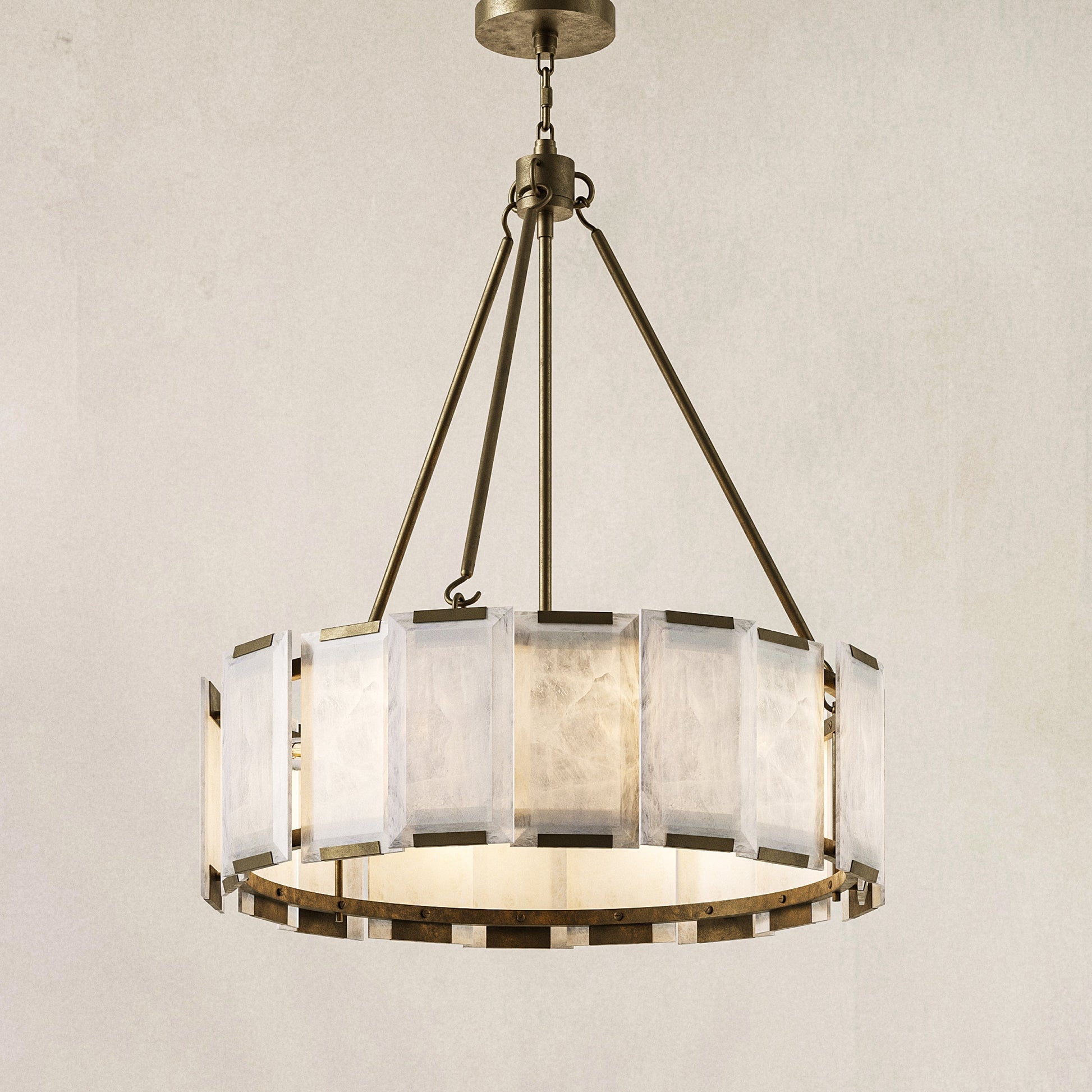 Azzurra Alabaster Chandelier 28"