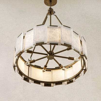 Azzurra Alabaster Chandelier 28"