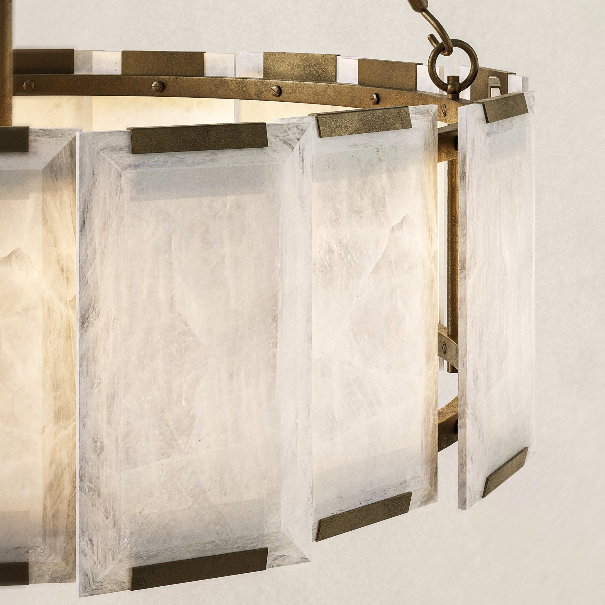 Azzurra Alabaster Chandelier 28"