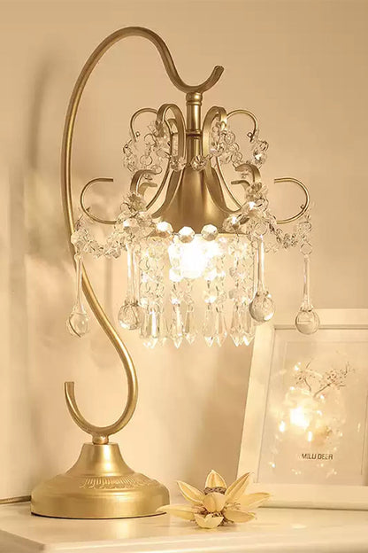French Crystal Table Lamp - view 3 | morylighting