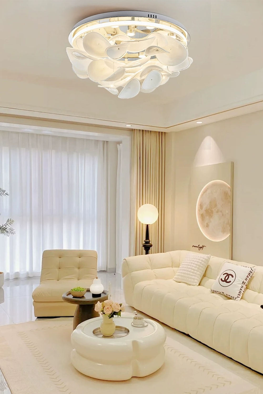French Radici Petal Ceiling Lamp - view 2 | morylighting
