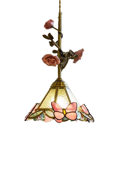 French Retro Glass Rose Chandelier - view 17 | morylighting