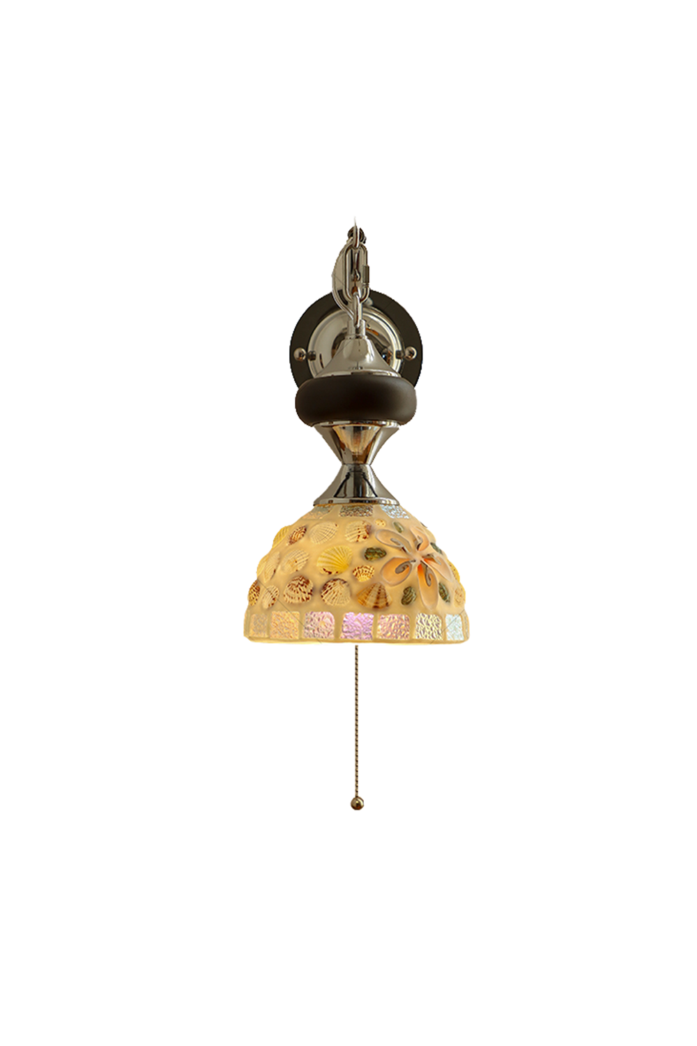 French Retro Handmade Shell Wall Lamp | morylighting