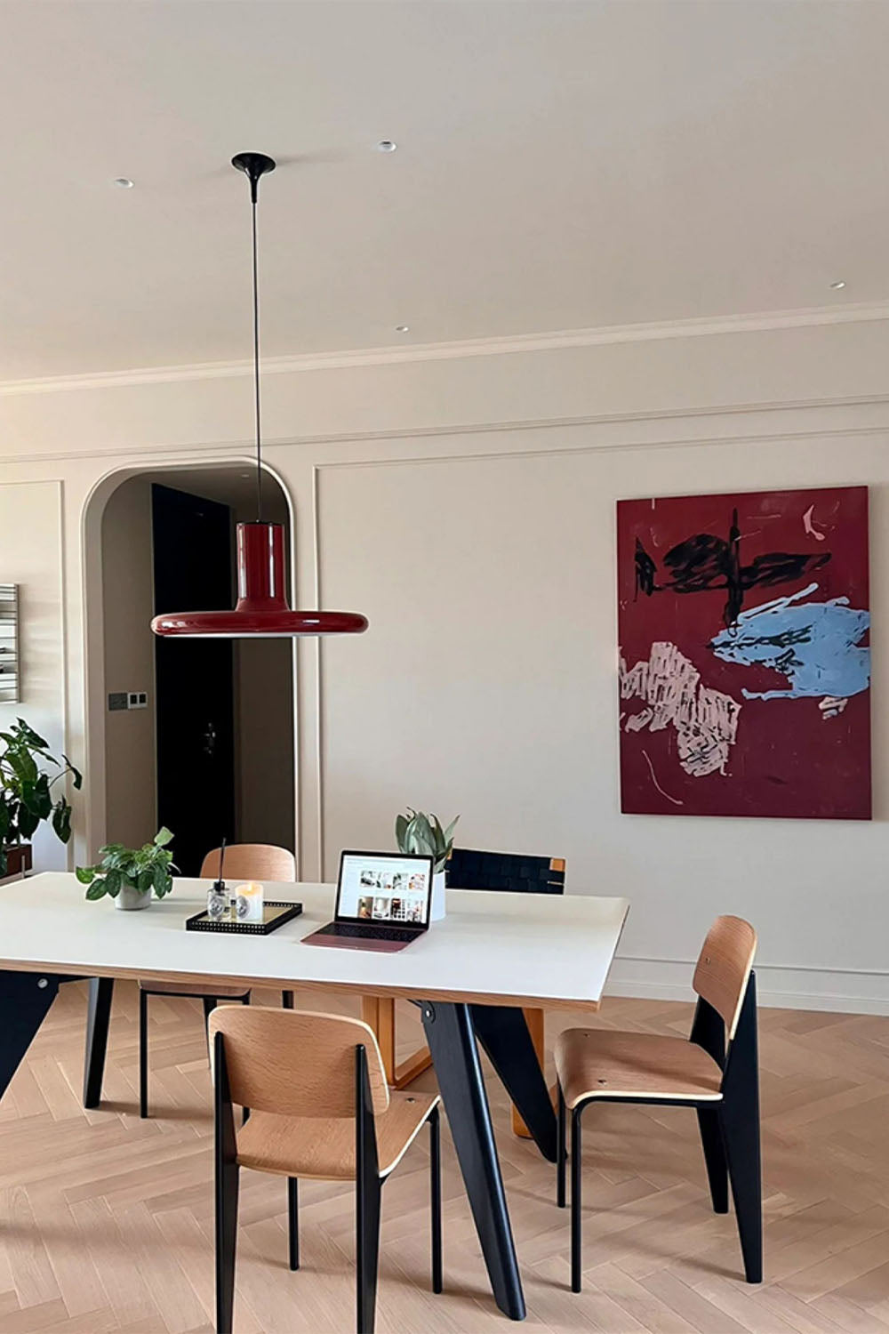 French Retro Nordic UFO Pendant Lamp - view 3 | morylighting