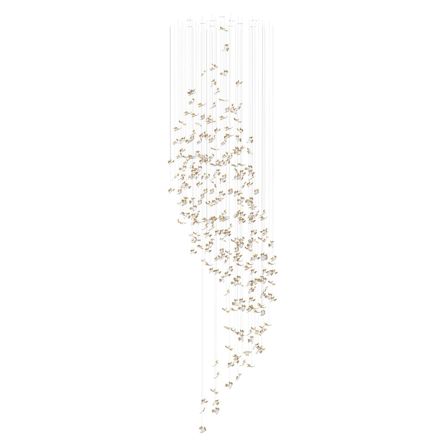 Galaxy Frosted Petals Frozen Chandelier