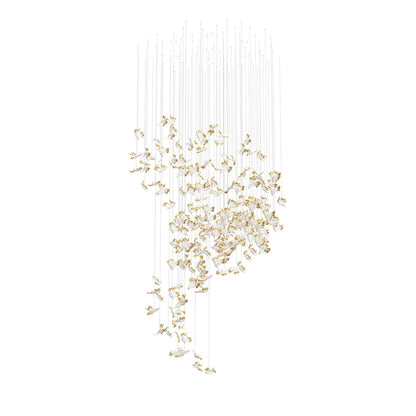 Galaxy Frosted Petals Frozen Chandelier