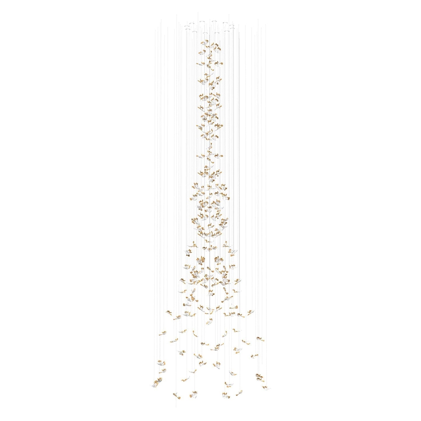 Galaxy Frosted Petals Frozen Chandelier