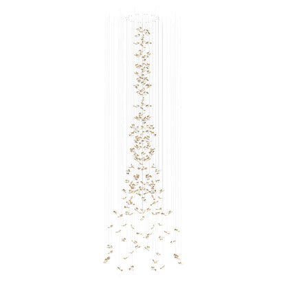 Galaxy Frosted Petals Frozen Chandelier