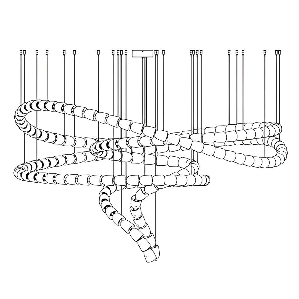 Gabriel Chrome Crystal Chandelier