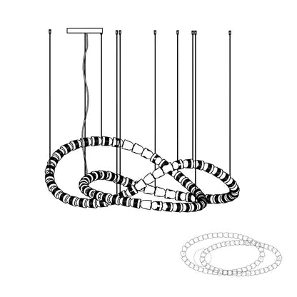 Gabriel Chrome Crystal Chandelier
